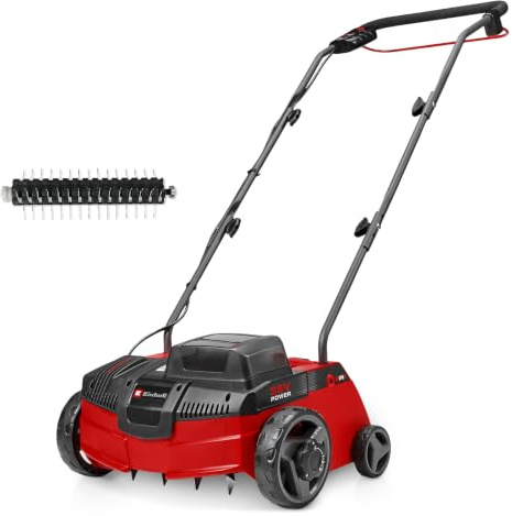 Einhell Professional sladdlös rivare-luftare GC-SA 36/31 Li BL-Solo PXC (36 V, 31 cm arbetsbredd, justerbart arbetsdjup, inkl. knivvals + luftarvals, bärhandtag, utan batteri)