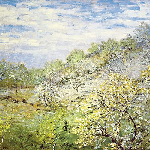 1art1 Claude Monet Poster Apfelbäume In Blüte, 1873 Kunstdruck Bild 100x100 cm