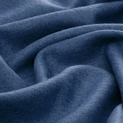 Lorenzo Cana Luxus Alpakadecke aus 100% Alpaka - Wolle vom Baby - Alpaka flauschig weich Decke Wohndecke Sofadecke Tagesdecke Kuscheldecke Chagall Blau 96080