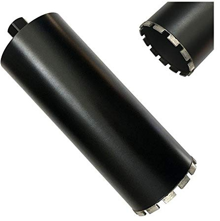 6 High Performance Wet Core Bit for Hard/Reinforced Concrete, 10mm Segment Height, 14 Drilling Depth, Wet Only, 1-1/4-7 Arbor