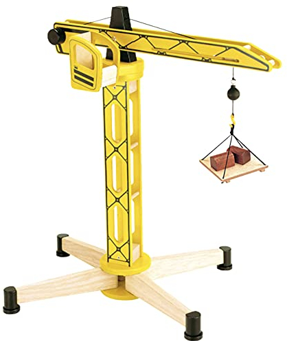 Bartl 112362 Pintoy Kran 61cm aus Massivholz | Qualitatives Spielzeug für Kinder ab 3 Jahren