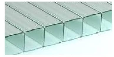 POLICARBONATO DE 6MM. LOTE O PACK DE 2, 4 ó 6 PLANCHAS O PLACAS DE 1,05X0,50 METROS DE POLICARBONATO CELULAR TRANSPARENTE (4)