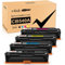 v4ink CB540A 125A wiederaufbereitete Tonerkartuschen, kompatibel für HP 125A CB540A CB541A CB542A CB543A zur Verwendung mit HP Color Laserjet CM1312 CP1215 CP1514 CP1515 CP1518 CM1312 MFP