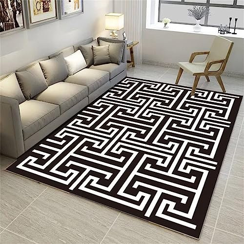 RUGMRZ Natur Teppich Moderne geometrische Einfachheit Teppich Schlafzimmer Teppich kinderzimmer Teppich auslegeware170X240cm