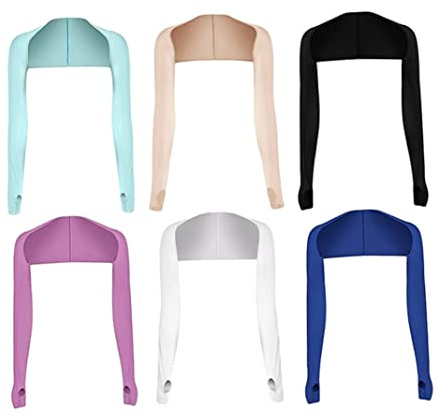 AEIOFU Sleeves to Cover Arms 6PCS Anti Uv Cooling Arm Sleeves Cooling Arm Sleeves with Finger Hole for Outdoor Activity