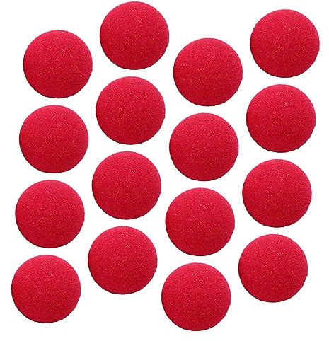 PRETYZOOM Clown Nase Schwamm Ball 40 Stück Rot Clownsnase aus Schwamm für Erwachsene und Kinder Einheitsgröße Rollenspiel Requisite für Karneval Kostümparty Cosplay Festival