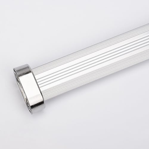 Kleiderstange Schrank Robuste Kleiderstange für Kleiderschrank – 70 bis 200 cm lange, ovale Schrankfenster-Schienenstange für Kleiderschrank, Dusche, Balkon, Fenster – Schrankstange mit Endhülsen und