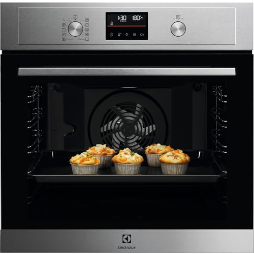 Electrolux Serie 600 Forno a Vapore SteamBake da Incasso, 72 L, Multifunzione con Cottura a Vapore, Pulizia Pirolitica, Cottura Multilivello, Inox Antimpronta, 600x560x550 mm, EOD4P46TX