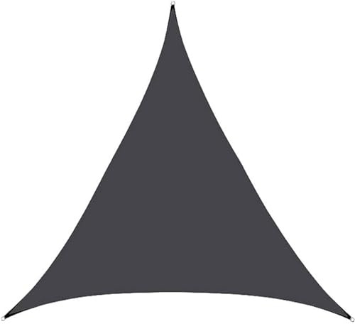Vela parasole commerciale curva da 6 x 6 x 6 m, resistente, 185 g/m², triangolare, per esterni, patio, giardino, sabbiera, permeabile e panno ombreggiante
