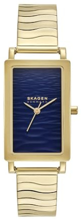 Skagen Hagen Watch for Women, Quartz Three Hand Movement with Stainless Steel or Leather Strap