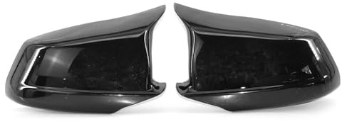 aqxreight 2st Sidospegelkåpor för F10 5-serien Exact Fit-ersättning för 520i 523i 525i 528i 530i 535i 2011-2013 Pre-LCI förar- och Passagerarsidespegelkåpor 51167216369 (Ljussvart)