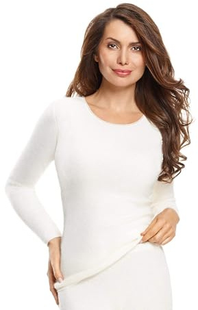 Medima Damen Hemd langarm - Angora 100 weiss M
