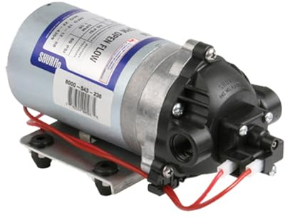 Pentair SHURflo 8000-543-236 Automatic-Demand Diaphragm Pump, 1.8 GPM With Viton Valves, Santoprene Diaphragm, 50 PSI Demand Switch, 12V, 3/8 NPT Female Port