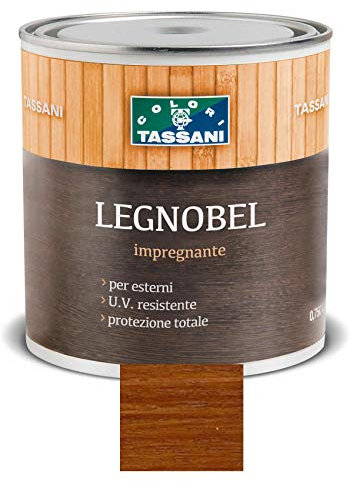 Legnobel Impregnante a Solvente Vernice per Legno Tassani 2,5 Lt - Varie Colorazioni (Noce Chiaro)