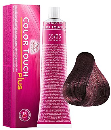 Wella Professionals Color Touch Plus 55/05 Hellbraun Intensiv Natur Mahagoni 60 ml