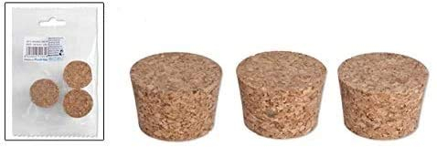 Tapones de corcho natural para botellas. Pack 3 unidades