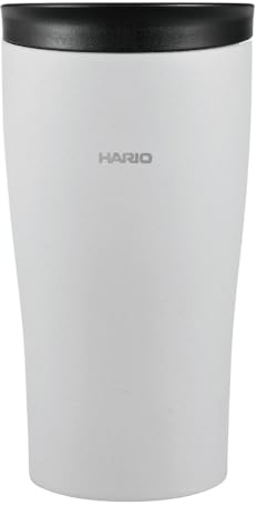 HARIO STF-300-GR Tumbler, grau, 300 ml, Thermobecher mit Deckel, Edelstahl, Geschenk, Geschenk