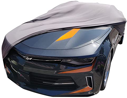Star Cover Indoor Autoabdeckung kompatibel mit Chevrolet Camaro Mk6 SUPER Soft Stretch