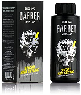 BARBER MARMARA Polvos Capilares 20gr | para el cabello con efecto mate para mujeres y hombres | Polvos de peinado Matt Look | modelador | Polvo mate de barbería