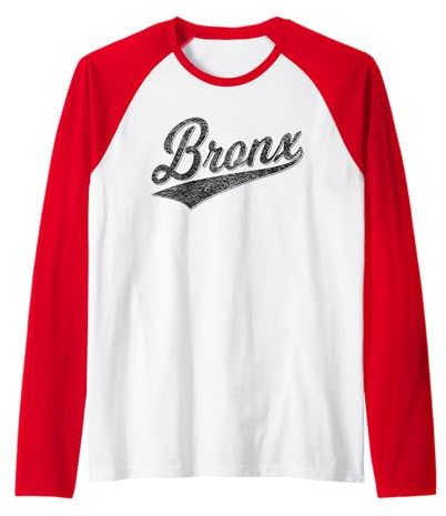 The Bronx New York Variety Script Classic Sport Jersey Style Raglan