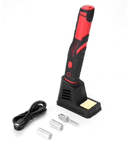 Fer à souder rechargeable HUIOP Fer à souder rechargeable sans fil rechargeable avec lumière LED brillante