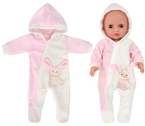 Kleidung Outfits für Baby Puppen, Puppenkleidung für Babypuppen, Kleidung Bekleidung Outfits für Baby Puppen, Puppenzubehör Bodysuit Puppen Kleidung für 35-45 cm New Born Baby Puppen