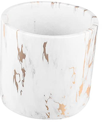 OFFSCH Grand Pot Céramique Marbré pour Succulentes Et Fleurs Décoration Élégante pour Intérieur Bureau Jardin Et Balcon Style Moderne Minimaliste