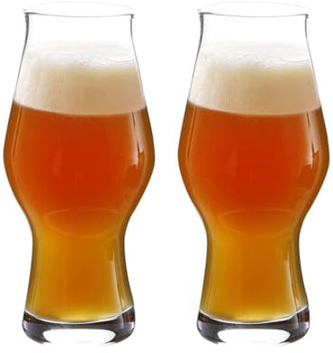 BYPIAOERZ Jarras de Cerveza de Vidrio Jarras de Cerveza, Vasos de Cerveza, Vasos de Cerveza artesanales, cristalería para Cerveza, Vasos de Cerveza clásicos, Vasos Grandes para té, café, Juego de 2