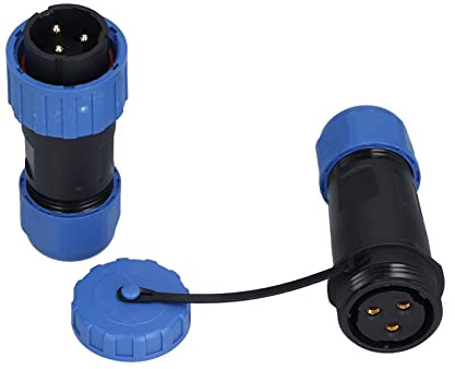 Conector de Clavija Impermeable IP68 Enchufe de Aviación, Conector de Soldadura Macho Hembra para Equipos de Comunicación, Instrumentos, Computadoras, Alarmas con Engarzado de (3