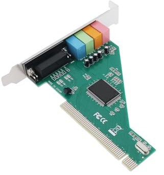Be In Your Mind 1Pc CMI8738 4.1 Channel 5.1 Surround 3D PCI Sound Audio Cards MIDI Compatible with Windows XP/7/8/10 Desktop Internal Audio Karte