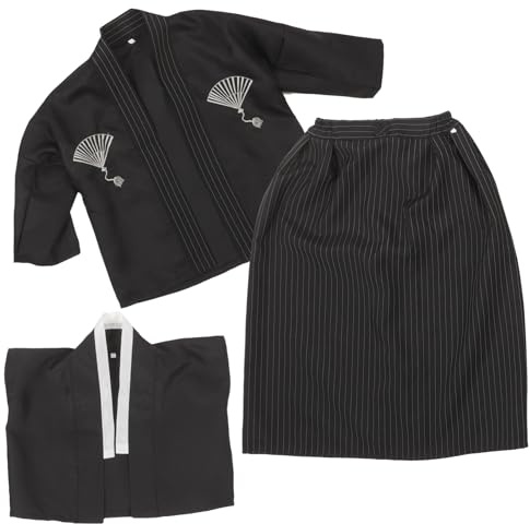 Homoyoyo Ensemble De Kimono Pour Garçons Tenue Japonaise Traditionnelle Costume De Kimono Pour Enfants De Style Pour Garçons Vêtements Traditionnels Pour