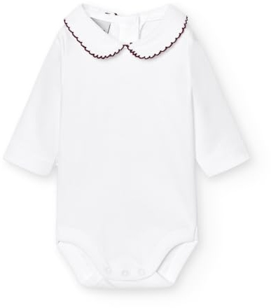BABIDU Långärmad babybody i 100% bomull, babybody gjord av mjukt, andningsbart och allergivänligt tyg för känslig hud, pikébody med polokrage, unisex kläder
