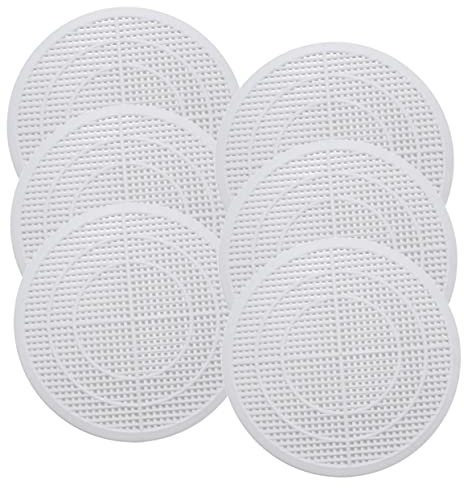 VILLCASE 6pcs White Clogging Filter Mesh for Kitchen Sink Drain Cover Floor Filter Bathroom Sink Stoppers Hair Catcher