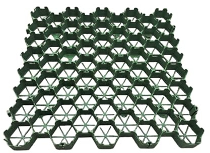 Dalles de Pavage en Plastique et grilles d'allée, caillebotis à Gazon, Grille de Sol en Gravier, for allées, Jardins, aménagements paysagers, parkings(5cm-12 Pieces)
