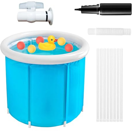 Baignoire à remous séparée avec chauffage - Grand imperméable pour plage, jardin, maison, camping, famille, voyage