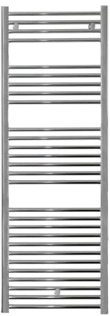 facula - Radiador Toallero DE Agua Ocean Cromado 1420x550mm | (NO Eléctrico) | 3 Soportes + purgador | Conexiones 3x1/2