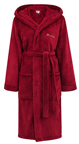 Di Vadini Unisex Herren Damen Bademantel Florenz mit Kapuze I Morgenmantel flauschig I Nachtwäsche aus edler Mikrofaser Öko-Tex Standard 100 I Kimono mit Farb- & Größenauswahl XXS - 5XL