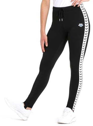 ARENA Damen Icons Caroline Team Steghose, Black-White-Black, M EU