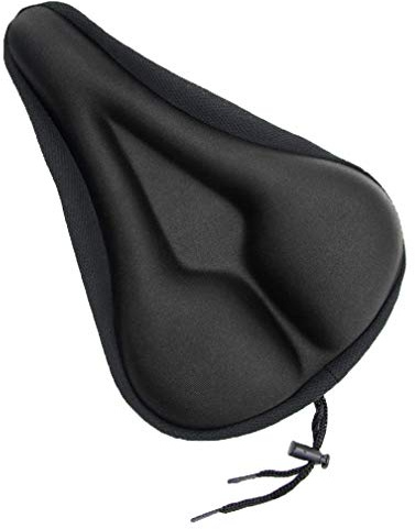 Maveek Black Gel Bike Seat Cover Extra Soft Saddle Cushion Bicycle Cycle Padded Seat Covers For Mountain Bikes And Road Bikes