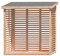 Gartenpirat Holzunterstand für Kaminholz Hylla aussen mit Rückwand Lärche – Kaminholzregal für 2 m³ Holz – 208 x 200 x 75 cm