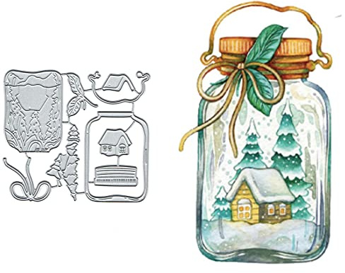 Transparente Metall-Stanzformen für Kartenherstellung, Schleife, Baum, Blumenhaus, Kartenstanzformen, Stanzschablonen, DIY, Scrapbooking, Album, dekorative Prägepapier, Karten, Prägung, Handwerk