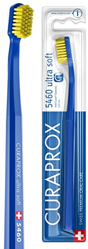 Curaprox CS 5460 Cepillo Ultra Suave, Azul Oscuro-Amarillo, Fab. Suiza