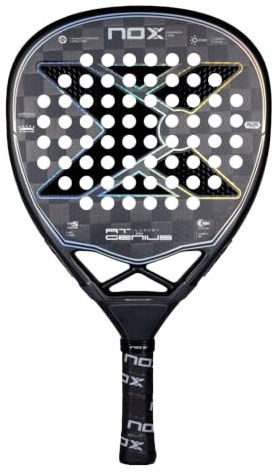 Nox AT10 Genius Attack 18K Limited Edition - (Exclusiva PadelPROShop) - Pala de Pádel 100% de Ataque - Carbono 18K y Forma de Diamante - Reedición Coleccionista