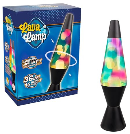 Lavalampa svart | lavalampor för barn och lavalampor för vuxna | bubbellampa stor 40 cm | Magma-lampa | perfekt för meditation | avslappnande effekt | sovrum, vardagsrum, vardagsrumsdekoration