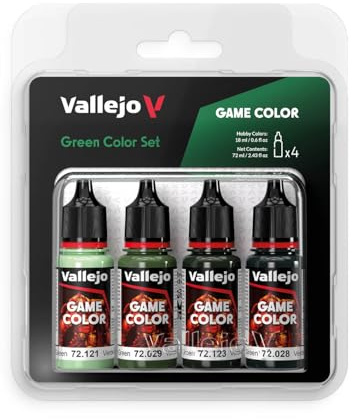 Vallejo Farb-Set Grün, 4x 18 ml