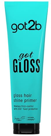 got2b gotGloss Shine Primer Treatment 150ml, Haarkur für bis zu 230°C Hitzeschutz, makellose Frizz Control Kur für das Haar, für einen Glashaar-Look, vegane Formel