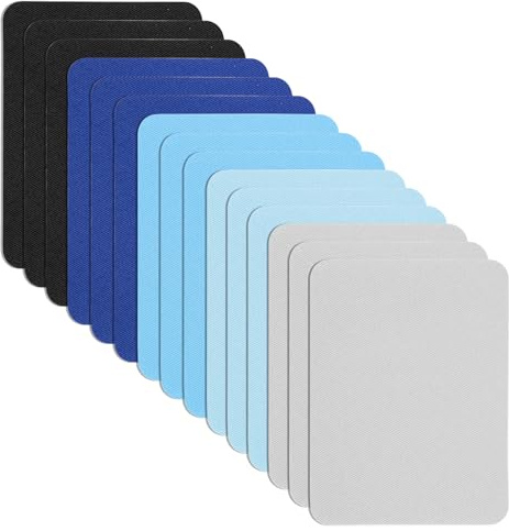 Jeans Flicken zum Aufbügeln, Flicken zum Aufbügeln, Flicken zum Aufbügeln [15 Stück] - Set in 5 Farben - Reparaturflicken für schnelle Jeansreparaturen Flicken zum Aufbügeln