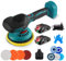 ONEVAN Poliermaschine Auto Akku, 150MM 6 Gang Exzenter Poliermaschine mit 2 Akkus, Autopoliermaschine Polishing Machine Poliergerät für Auto Polieren Wachsen