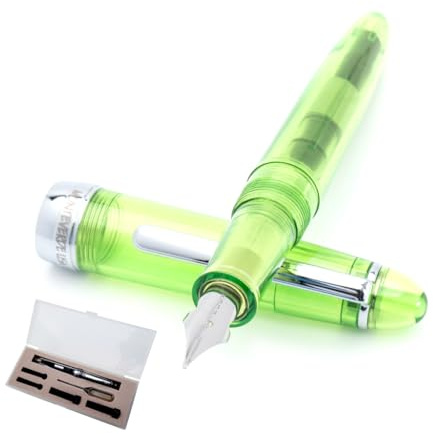 Monteverde USA Monza ID Fountain Pen with Ink Vials (Green) - Medium Nib