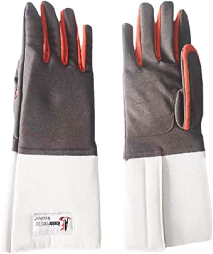 JUFKGBAR Handschuhe Hochwertige Fechthandschuhe, folienwaschbare, rutschfeste Trainingshandschuhe, Fechttrainingsausrüstung für Erwachsene und Kinder-Right Hand||9.5